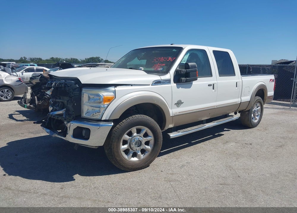 2013 FORD F-250 LARIAT VIN: 1FT7W2BTXDEA03416