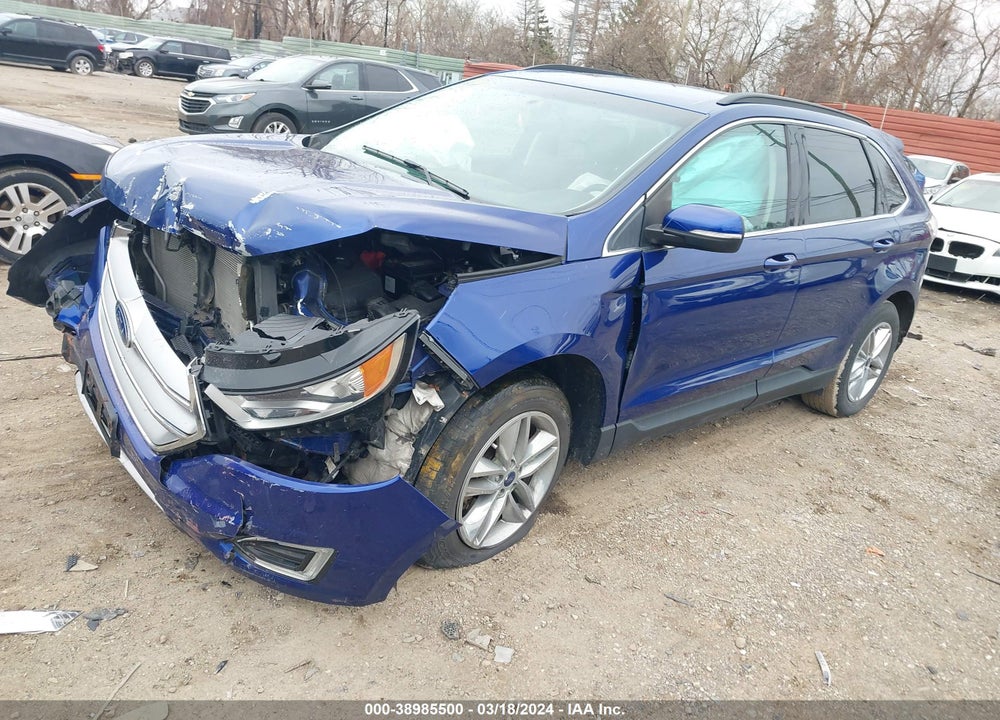 2015 FORD EDGE SEL VIN: 2FMTK4J92FBC30881