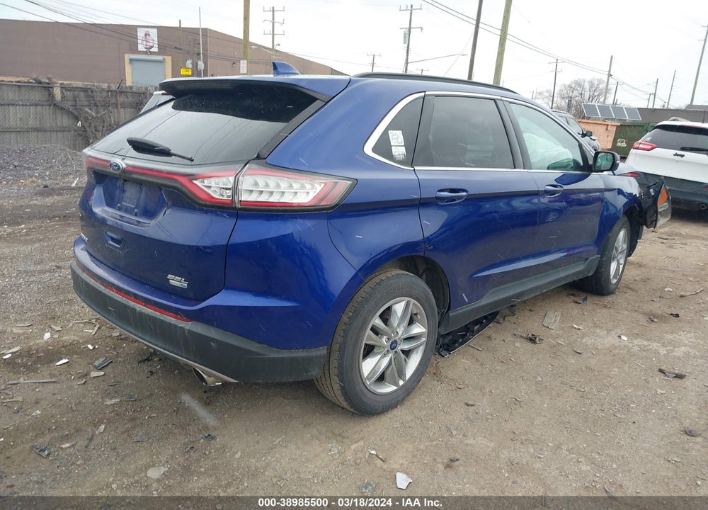 2015 FORD EDGE SEL VIN: 2FMTK4J92FBC30881