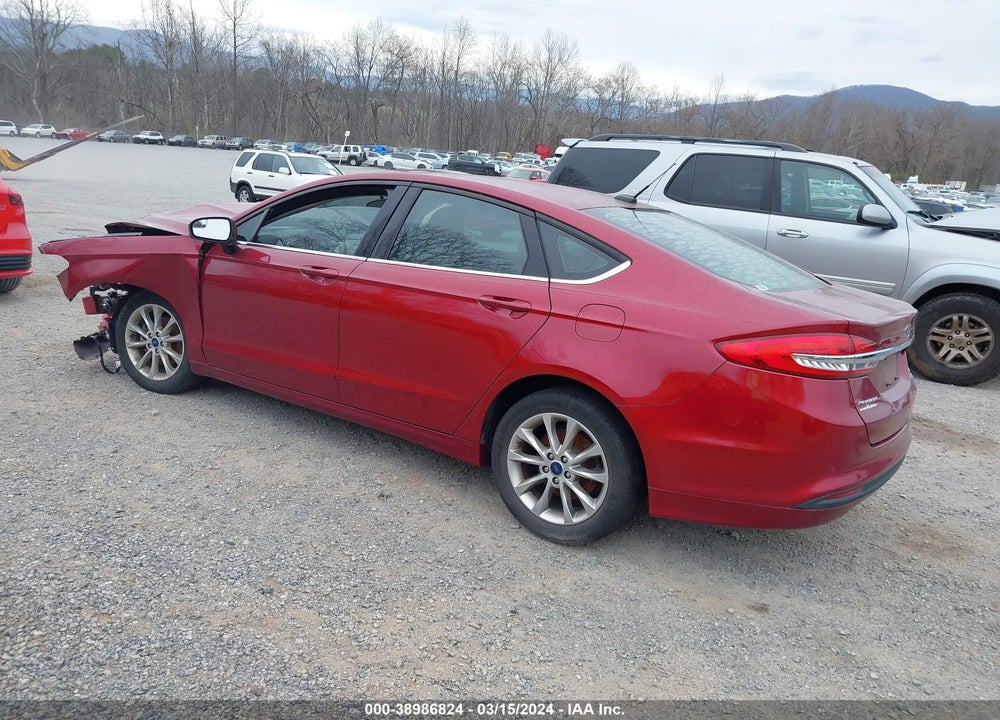 2017 FORD FUSION SE VIN: 3FA6P0HD0HR270988