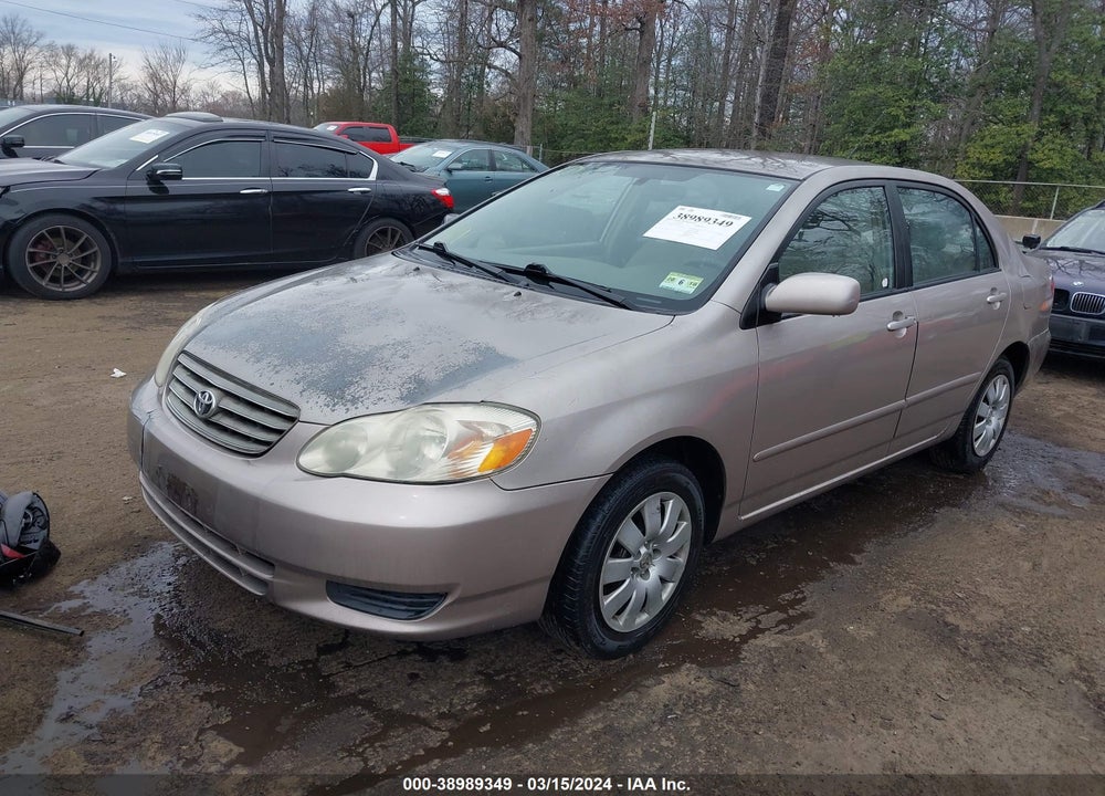 2003 TOYOTA COROLLA LE VIN: 2T1BR32E13C054166