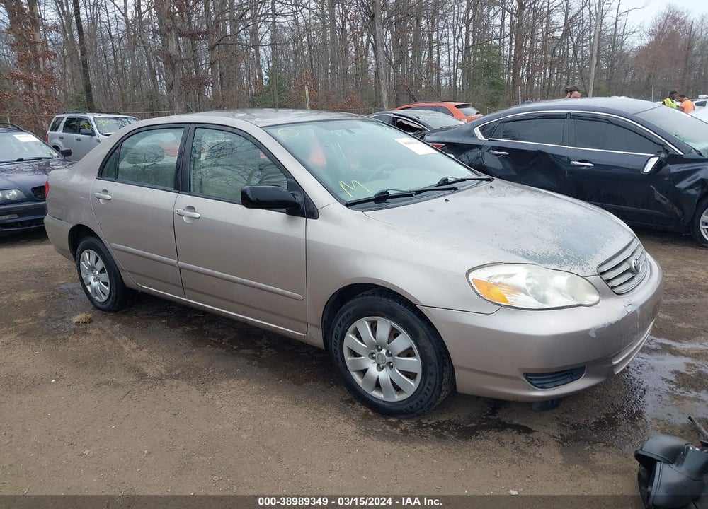 2003 TOYOTA COROLLA LE VIN: 2T1BR32E13C054166