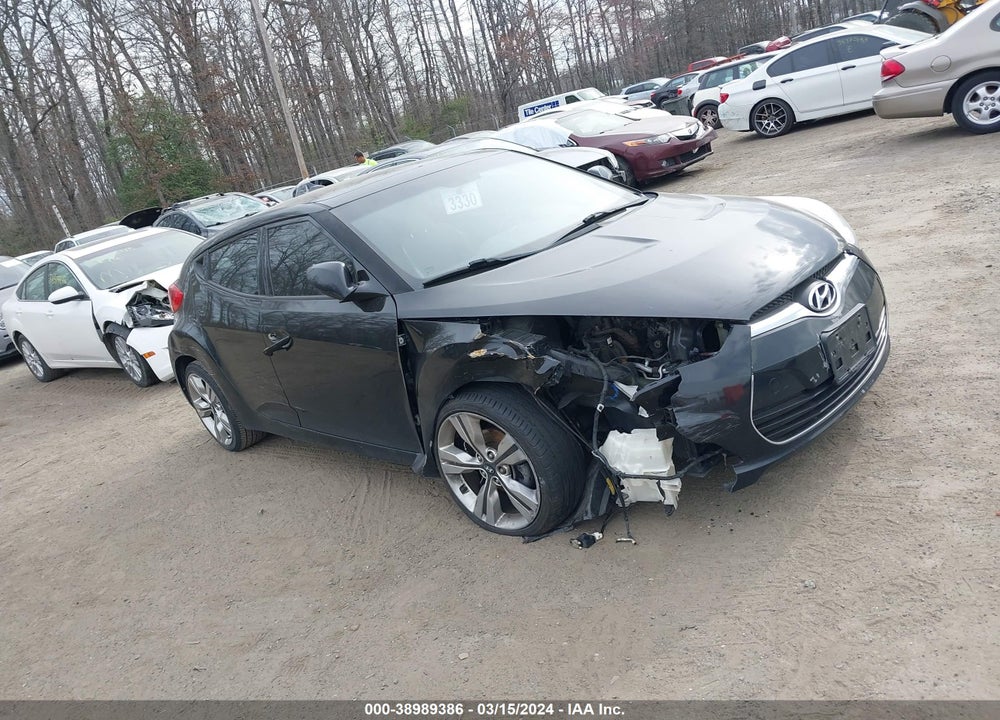 2013 HYUNDAI VELOSTER BASE W/GRAY VIN: KMHTC6AD6DU162668