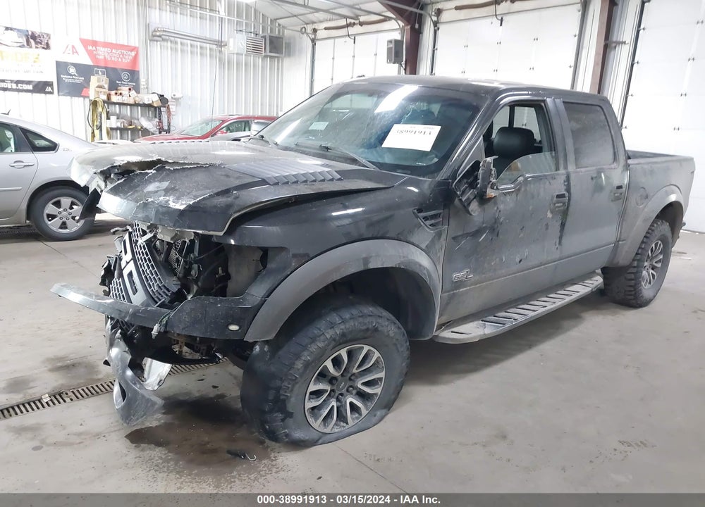 2013 FORD F-150 SVT RAPTOR VIN: 1FTFW1R6XDFA92291
