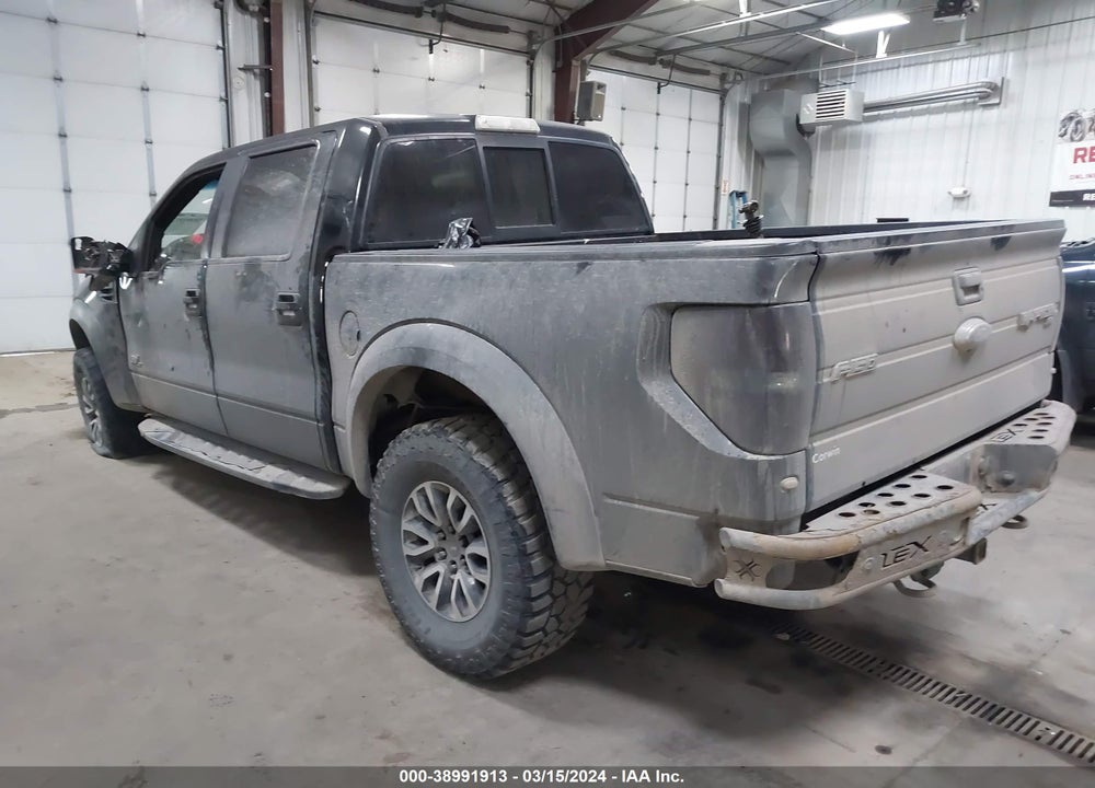 2013 FORD F-150 SVT RAPTOR VIN: 1FTFW1R6XDFA92291