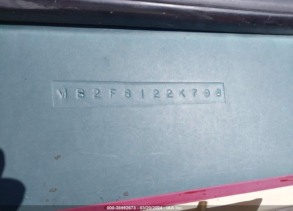 1997 TRAILER MALIBU BOAT & VIN: MB2F8122K798