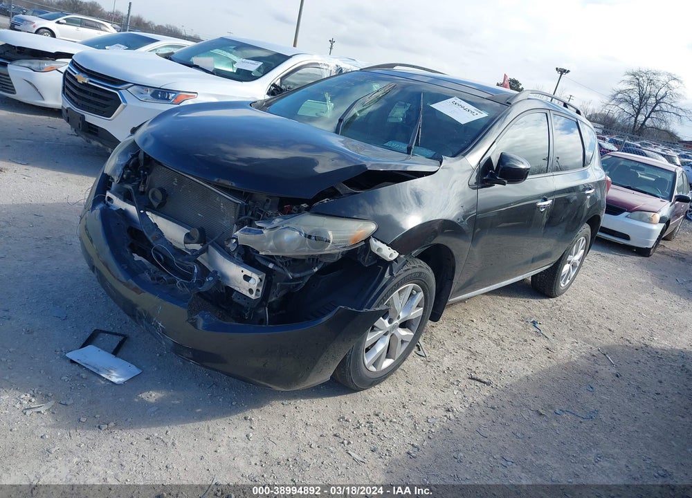 2013 NISSAN MURANO SL VIN: JN8AZ1MW7DW316713