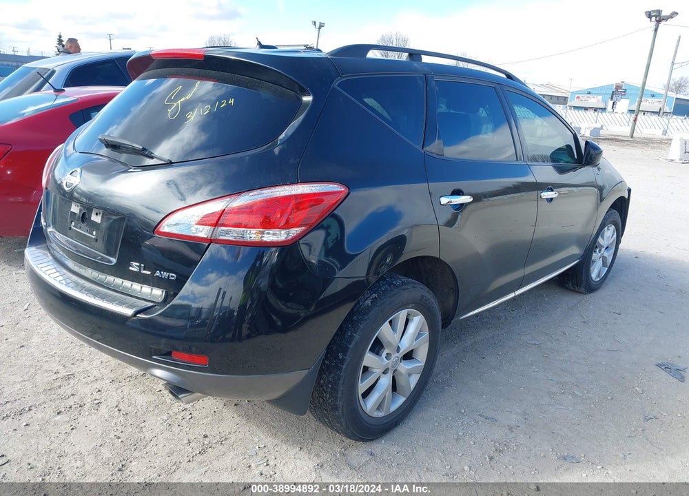 2013 NISSAN MURANO SL VIN: JN8AZ1MW7DW316713