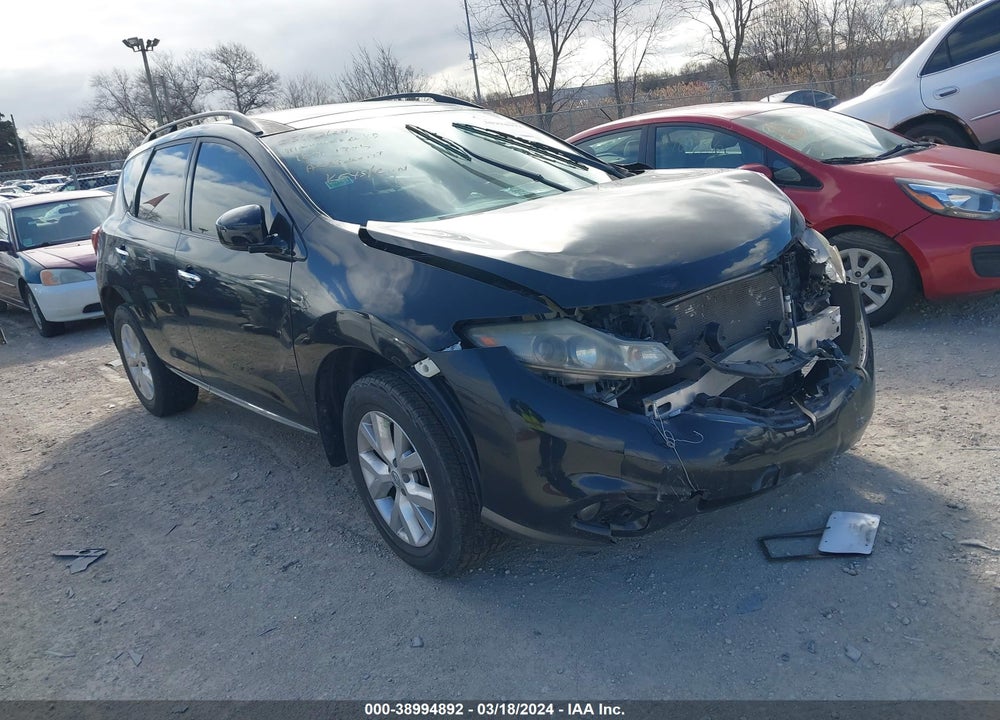 2013 NISSAN MURANO SL VIN: JN8AZ1MW7DW316713