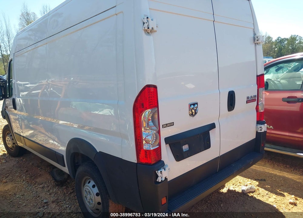 2019 RAM PROMASTER 1500 HIGH ROOF 136 WB VIN: 3C6TRVBG4KE549728