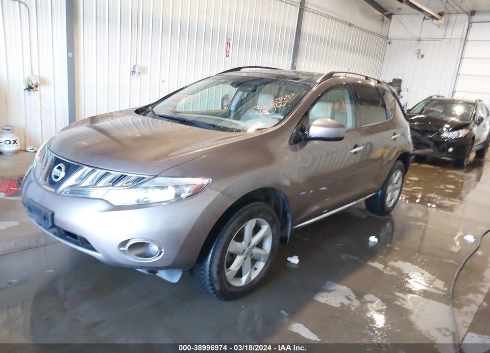 2010 NISSAN MURANO SL VIN: JN8AZ1MW2AW130296