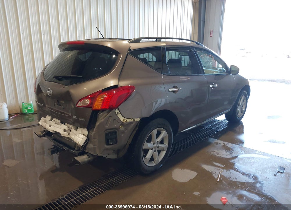 2010 NISSAN MURANO SL VIN: JN8AZ1MW2AW130296