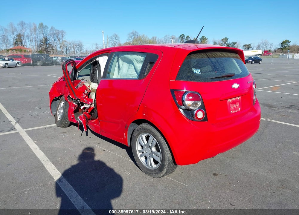 2016 CHEVROLET SONIC LT AUTO VIN: 1G1JC6SH5G4134287