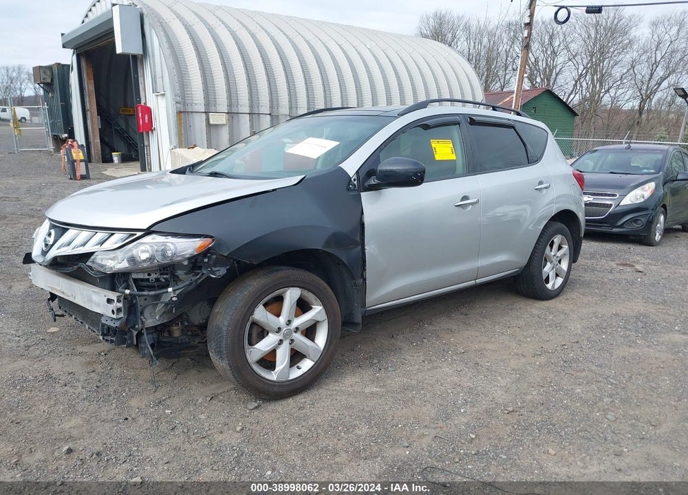 2009 NISSAN MURANO SL VIN: JN8AZ18W19W158631