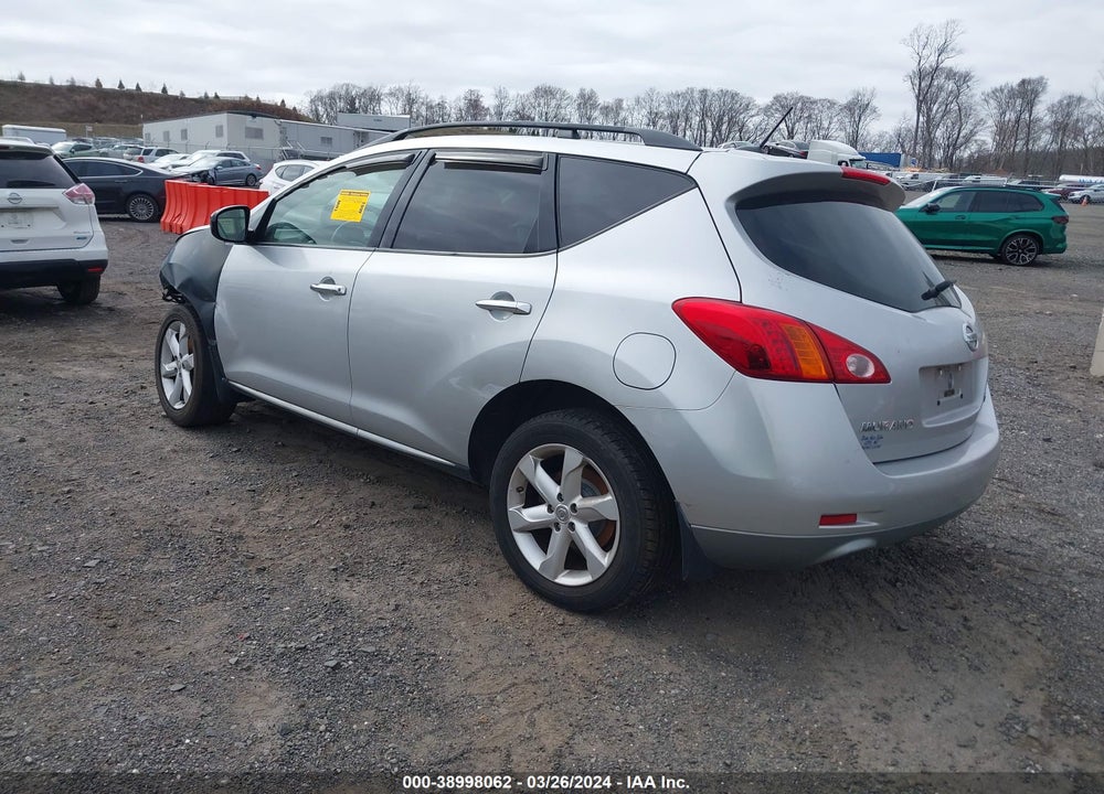 2009 NISSAN MURANO SL VIN: JN8AZ18W19W158631