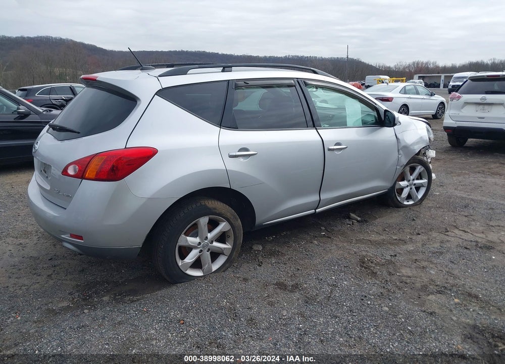 2009 NISSAN MURANO SL VIN: JN8AZ18W19W158631