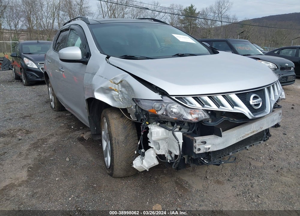 2009 NISSAN MURANO SL VIN: JN8AZ18W19W158631