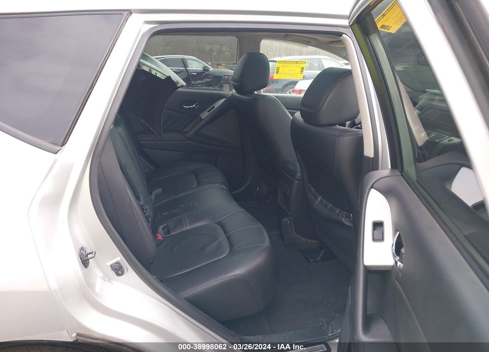 2009 NISSAN MURANO SL VIN: JN8AZ18W19W158631