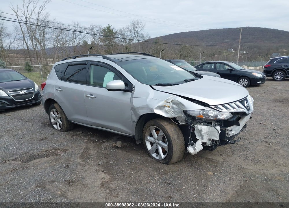 2009 NISSAN MURANO SL VIN: JN8AZ18W19W158631