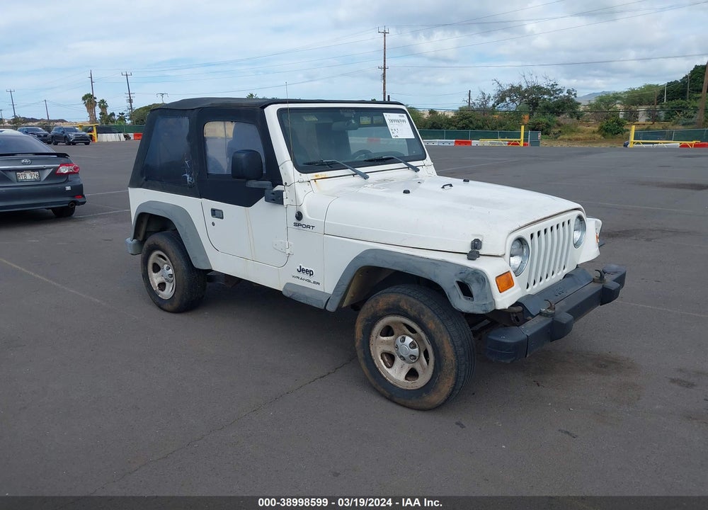 2003 JEEP WRANGLER SPORT VIN: 1J4FA49S23P337956