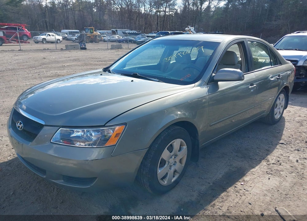 2008 HYUNDAI SONATA GLS VIN: 5NPET46C28H307495