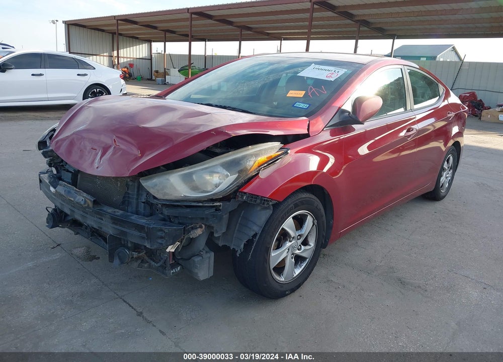2014 HYUNDAI ELANTRA SE VIN: 5NPDH4AE9EH470582