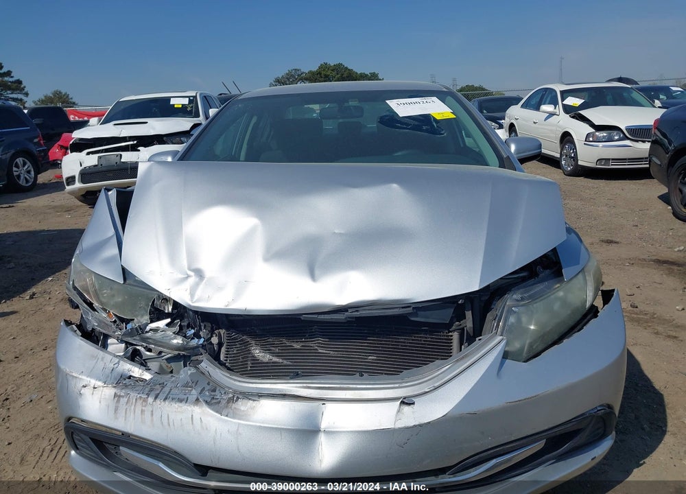 2014 HONDA CIVIC LX VIN: 19XFB2F52EE058077