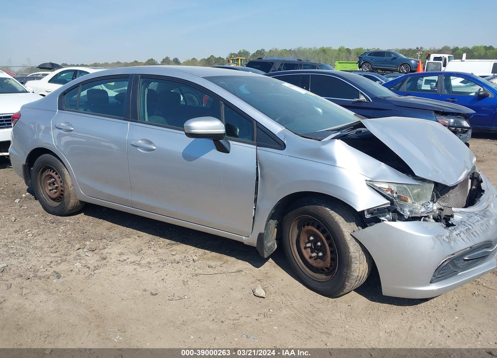 2014 HONDA CIVIC LX VIN: 19XFB2F52EE058077