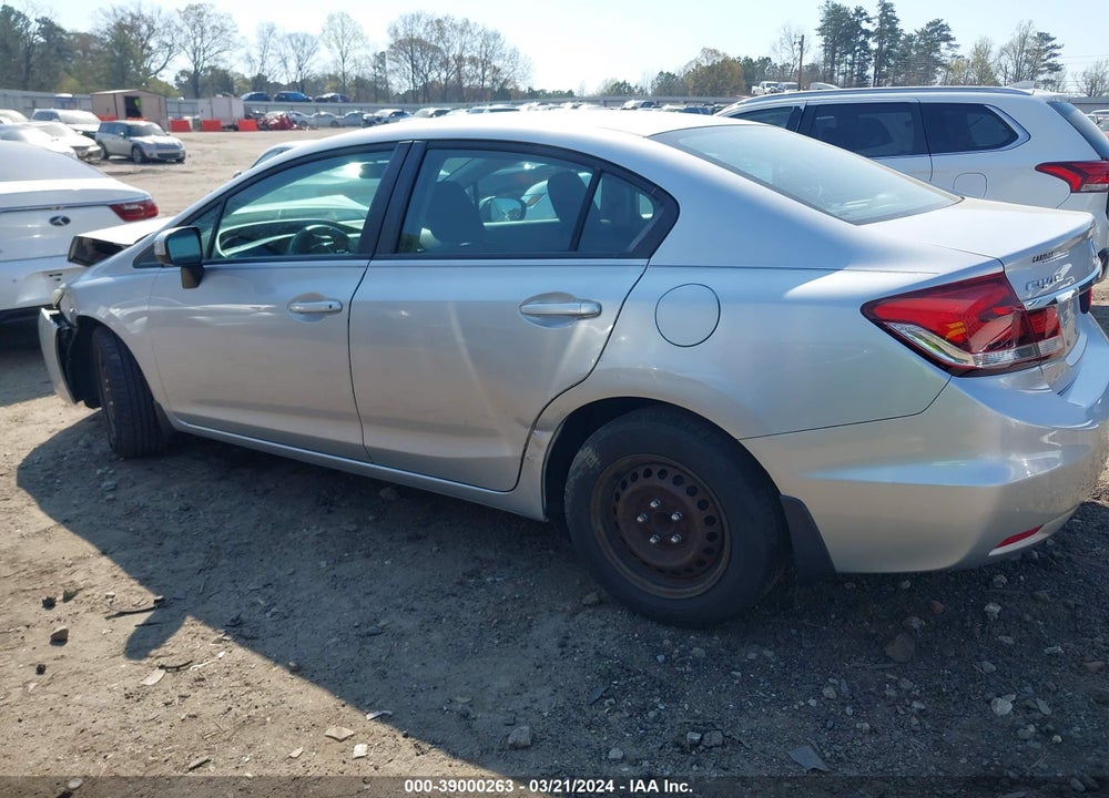 2014 HONDA CIVIC LX VIN: 19XFB2F52EE058077