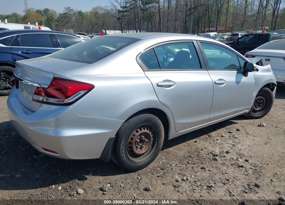 2014 HONDA CIVIC LX VIN: 19XFB2F52EE058077