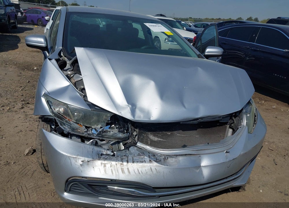 2014 HONDA CIVIC LX VIN: 19XFB2F52EE058077