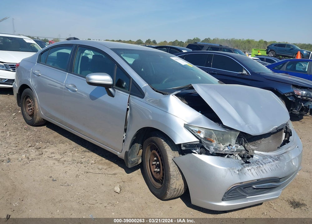 2014 HONDA CIVIC LX VIN: 19XFB2F52EE058077