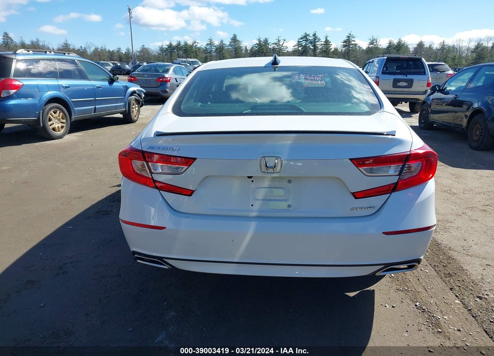 2022 HONDA ACCORD SPORT VIN: 1HGCV1F34NA001693