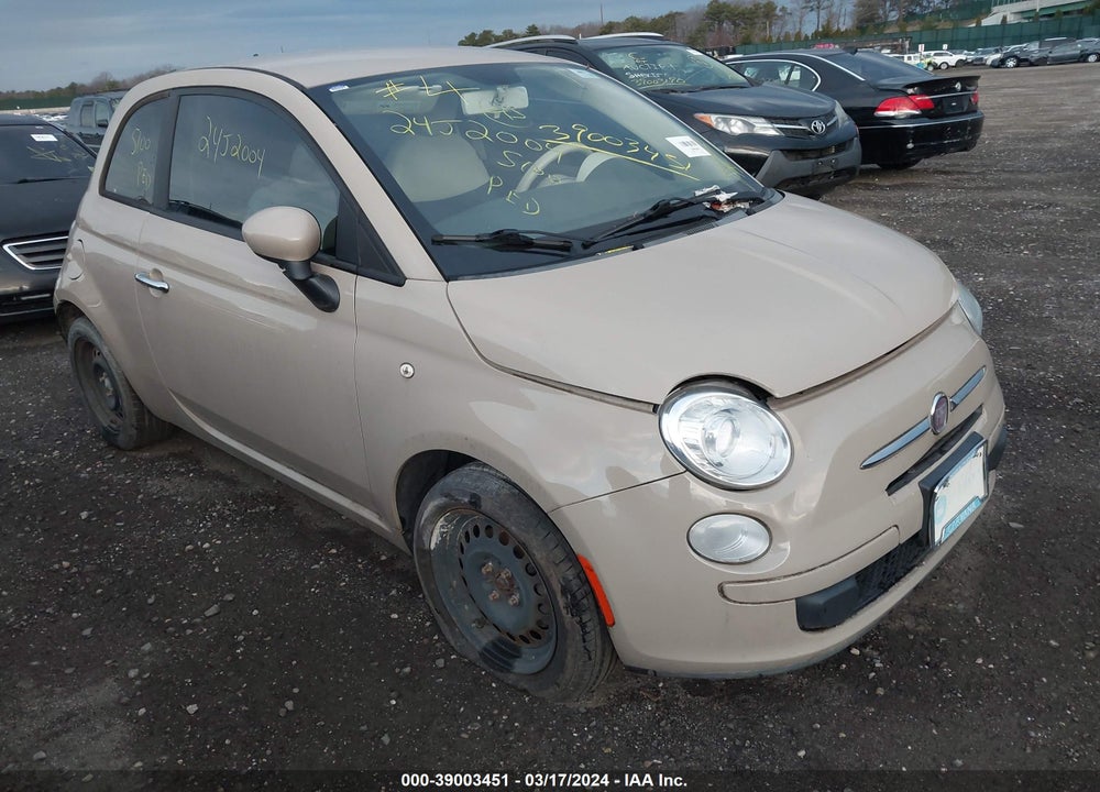 2012 FIAT 500 POP VIN: 3C3CFFAR2CT335476