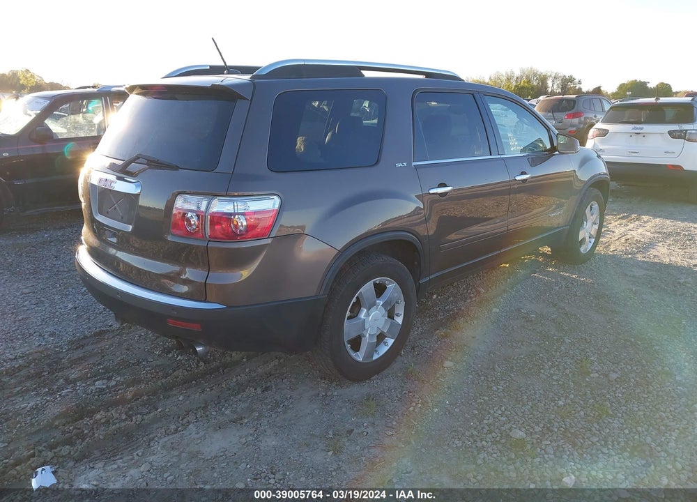 2008 GMC ACADIA SLT-2 VIN: 1GKER33708J127654