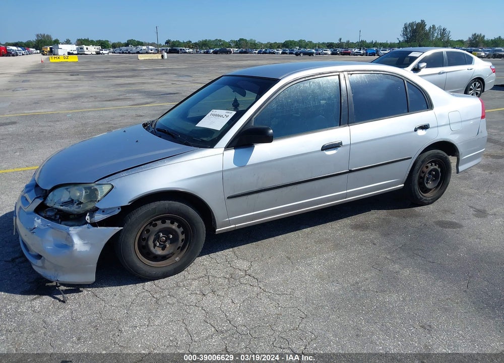 2004 HONDA CIVIC VP VIN: 1HGES16344L008745