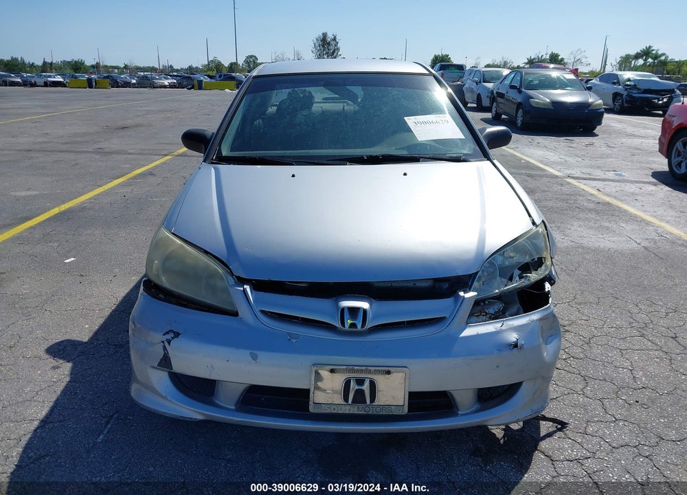 2004 HONDA CIVIC VP VIN: 1HGES16344L008745