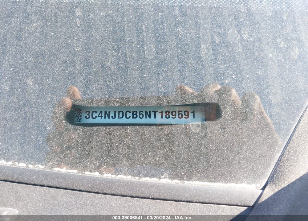 2022 JEEP COMPASS HIGH ALTITUDE 4X4 VIN: 3C4NJDCB6NT189691