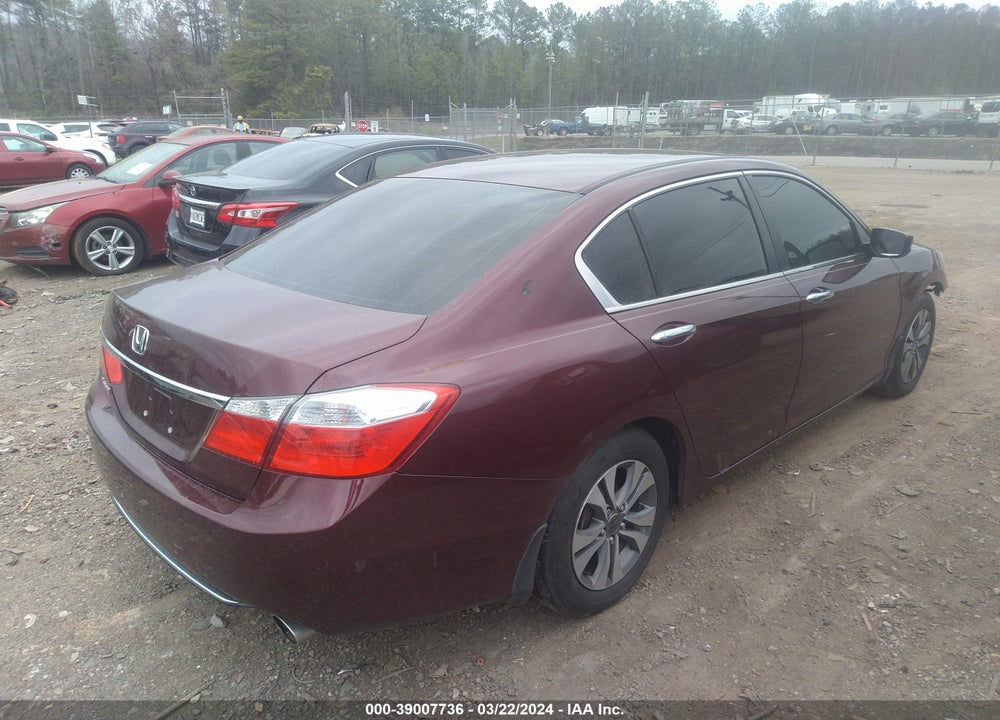 2013 HONDA ACCORD LX VIN: 1HGCR2F37DA186024