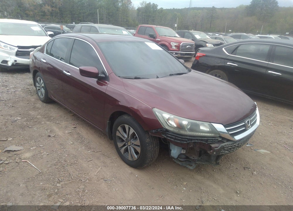 2013 HONDA ACCORD LX VIN: 1HGCR2F37DA186024