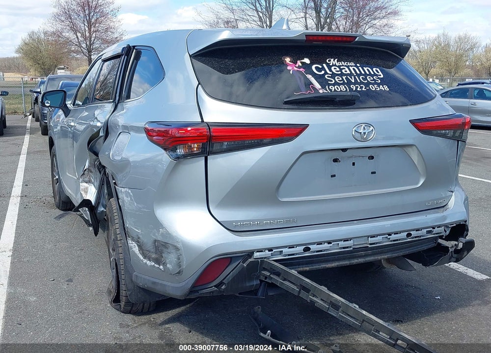 2021 TOYOTA HIGHLANDER LE VIN: 5TDBZRBH8MS545291