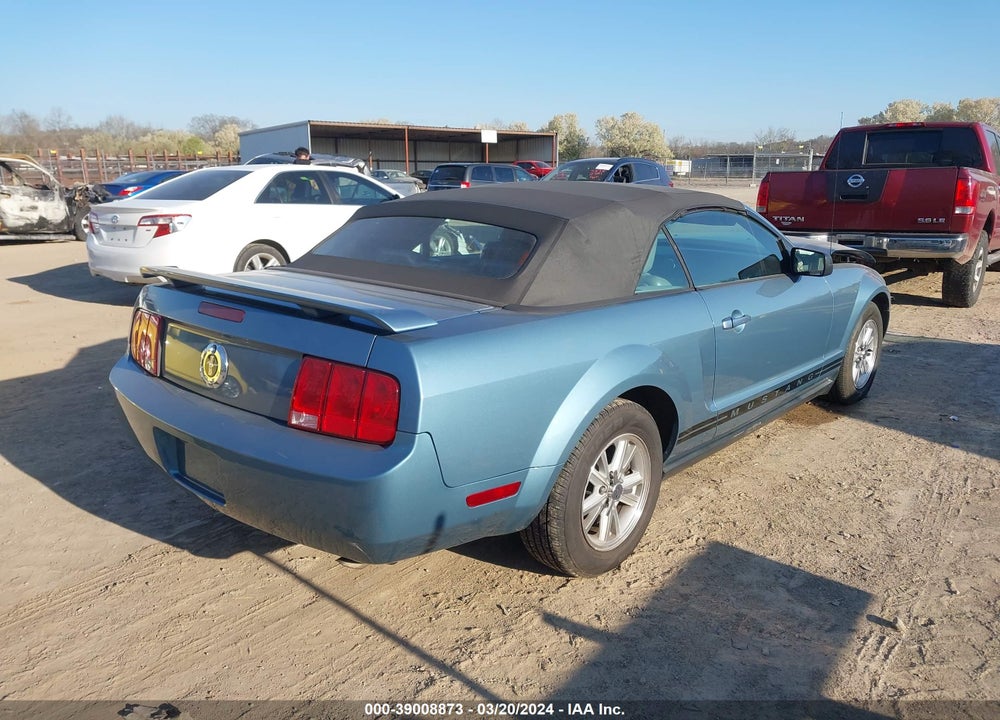 2006 FORD MUSTANG V6 VIN: 1ZVFT84N965105912