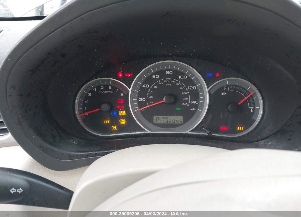 2008 SUBARU IMPREZA OUTBACK SPORT VIN: JF1GH63658H835847