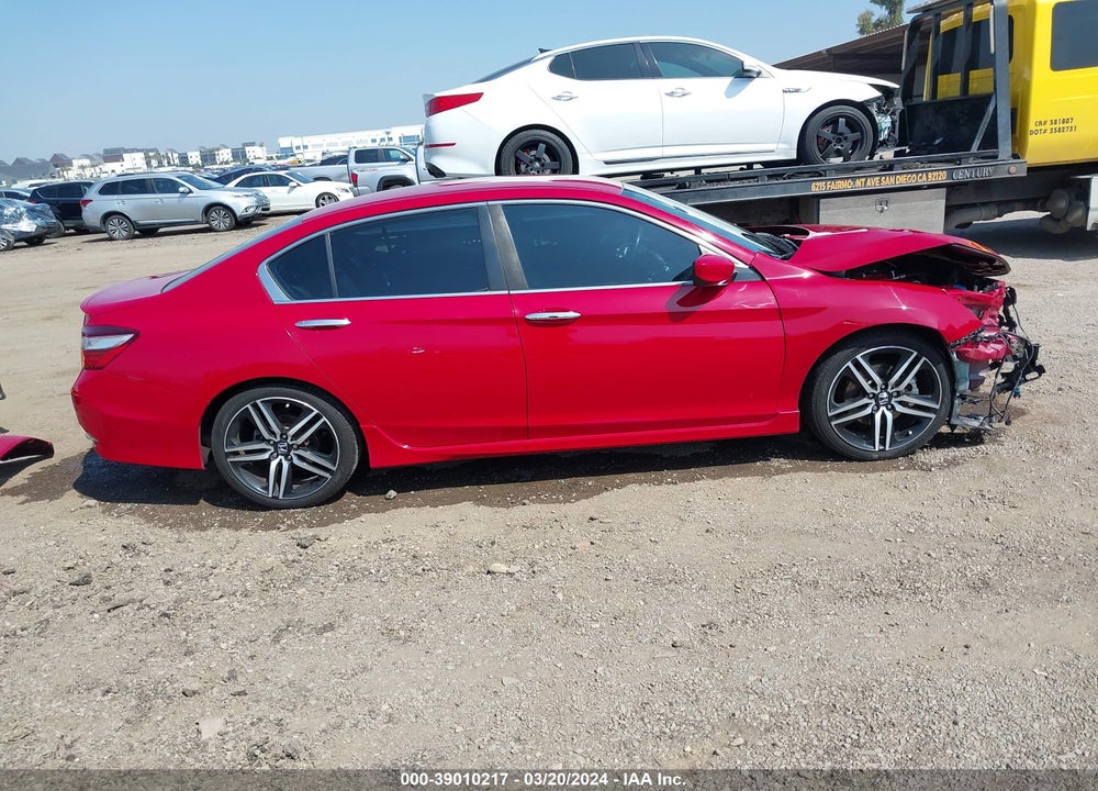 2016 HONDA ACCORD SPORT VIN: 1HGCR2F51GA135348