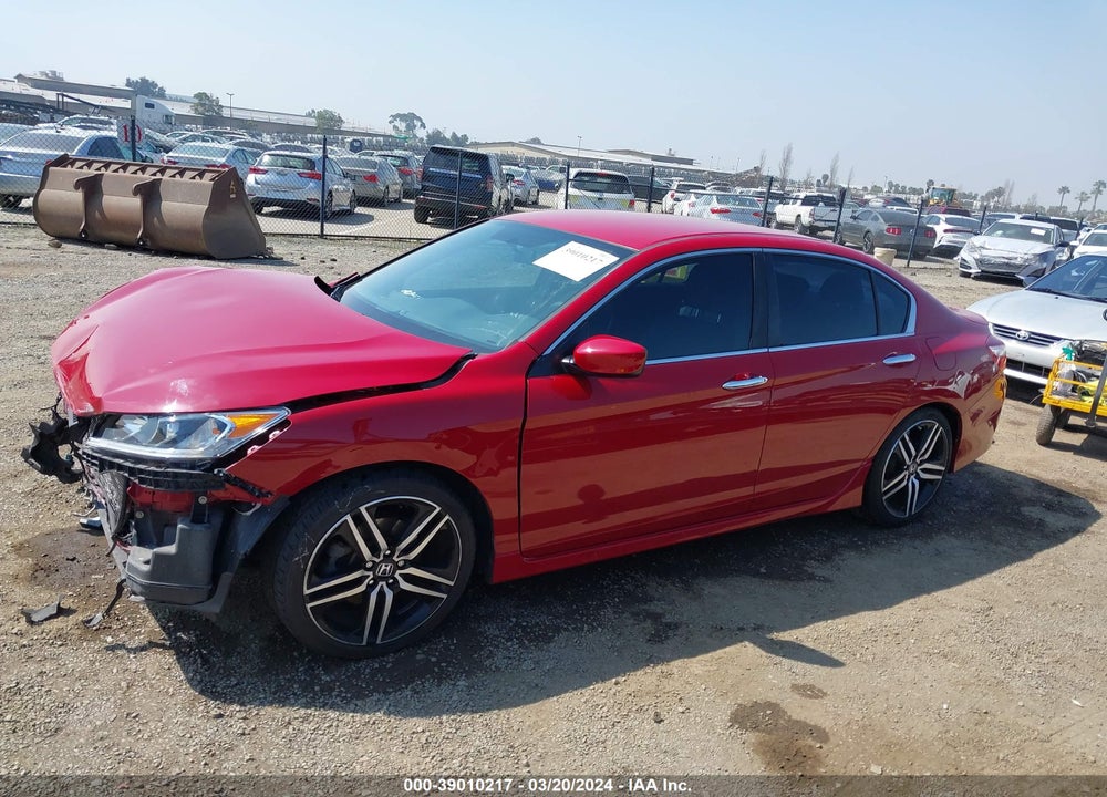2016 HONDA ACCORD SPORT VIN: 1HGCR2F51GA135348