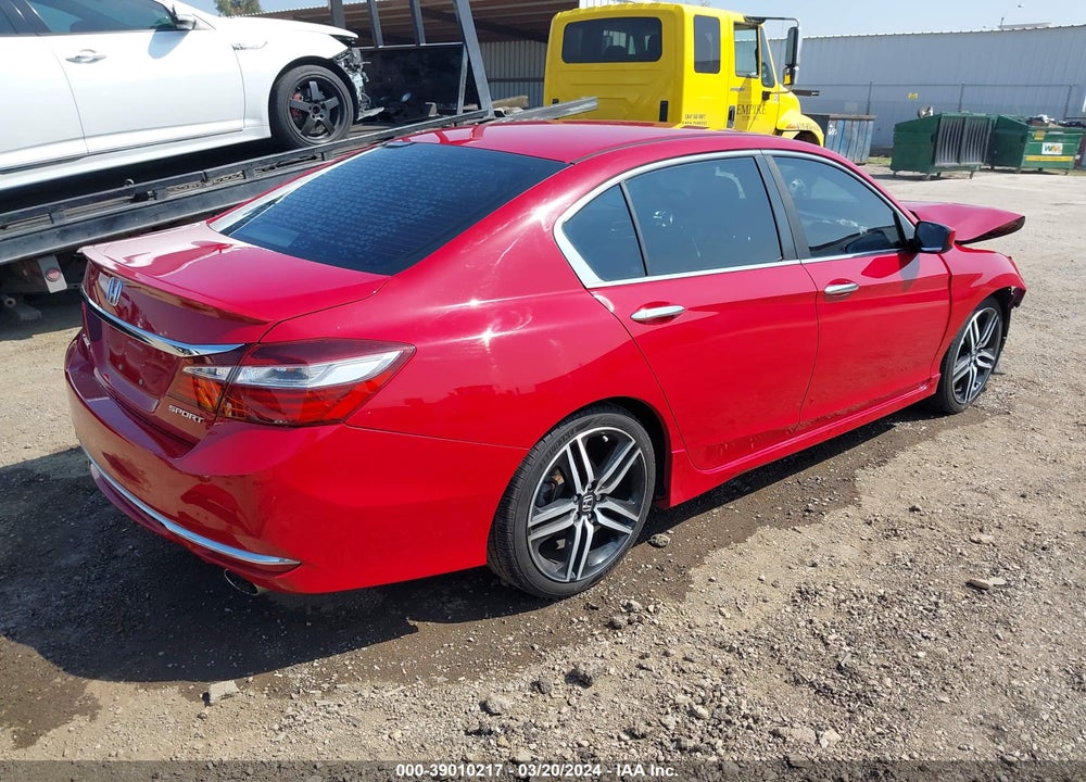 2016 HONDA ACCORD SPORT VIN: 1HGCR2F51GA135348