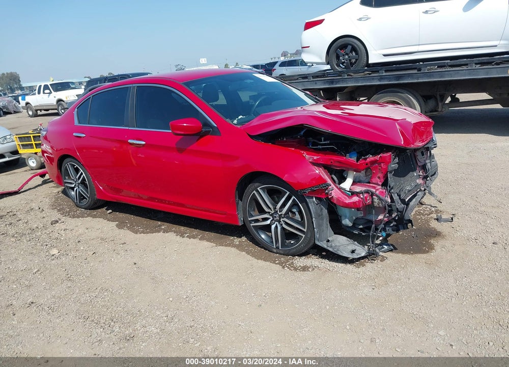 2016 HONDA ACCORD SPORT VIN: 1HGCR2F51GA135348