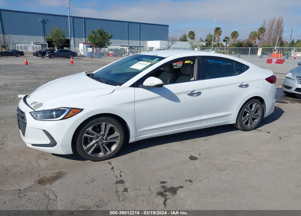 2017 HYUNDAI ELANTRA LIMITED VIN: 5NPD84LF2HH089716