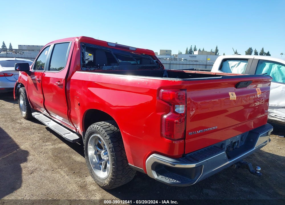 2019 CHEVROLET SILVERADO 1500 LT VIN: 3GCUYDED5KG119593