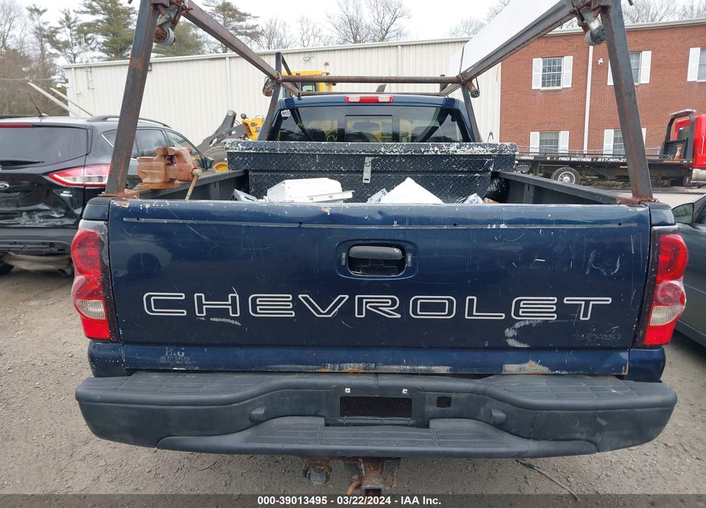 2006 CHEVROLET SILVERADO 1500 WORK TRUCK VIN: 3GCEK14Z96G161921